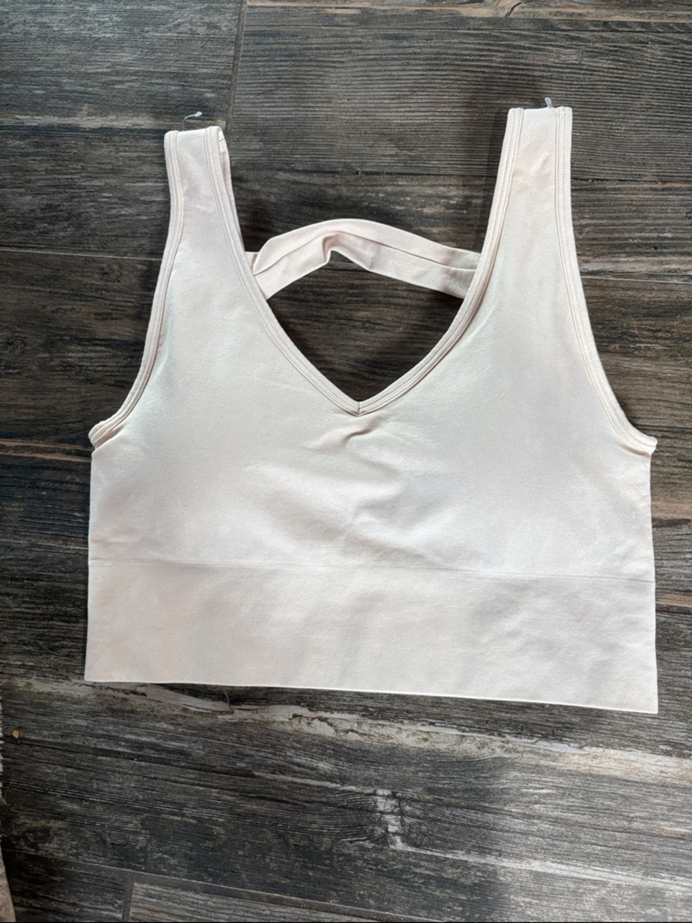 80 degree by reflex Light Beige Crossback bralette  size l